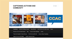 Desktop Screenshot of ccacaptioning.org